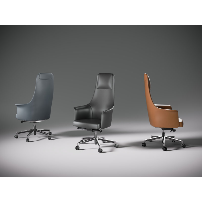 Bolo Swivel Executive Chair, Saddle