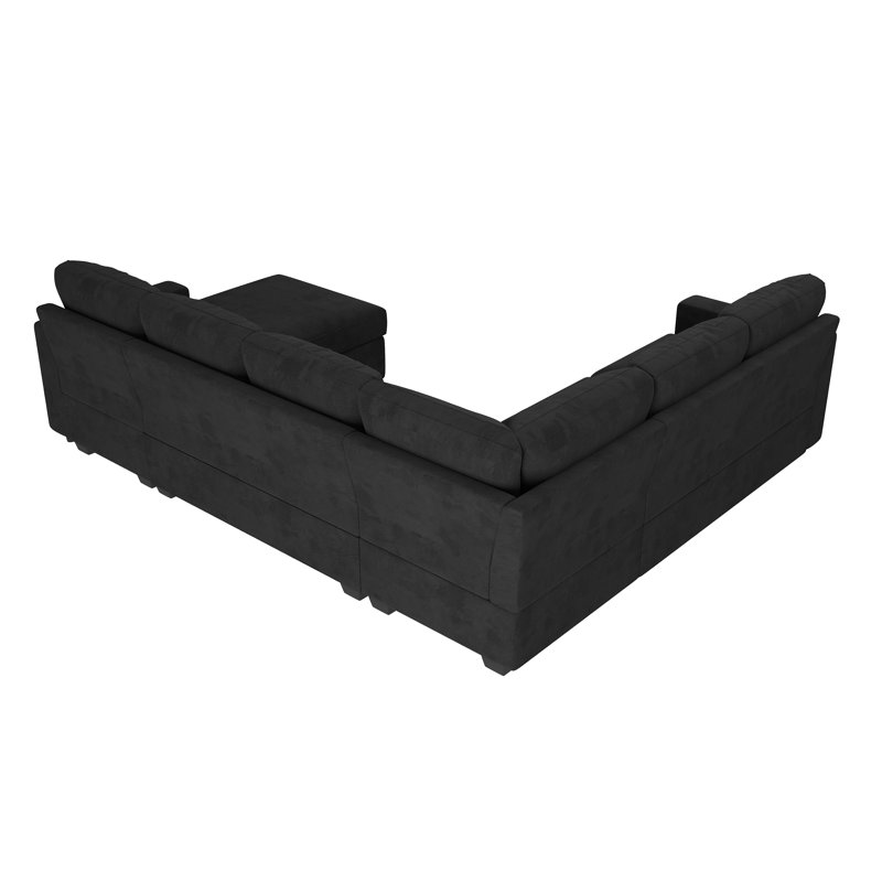 U-Shaped Sectional Sofa Bed with Storage Chaise
