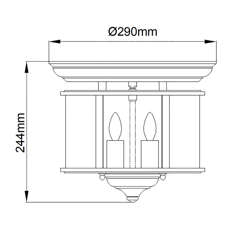 Streeter Glass Flush Mount