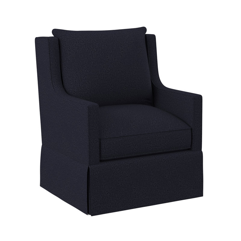 Callum Swivel Armchair, Venice Navy 100% Polyester