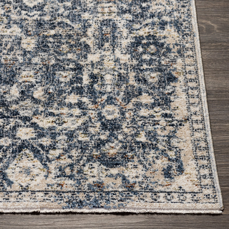 Tapis oriental bleu / beige, Rectangle de 2 pi x 3 pi