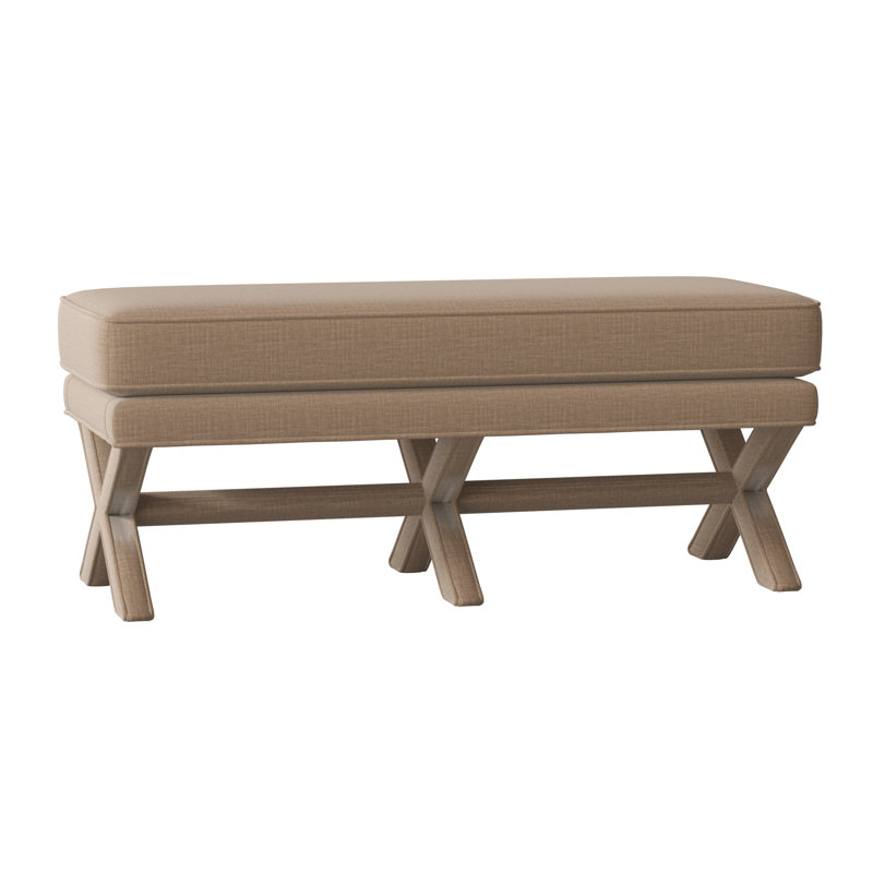 Cayden Upholstered Bench, Bennett Almond