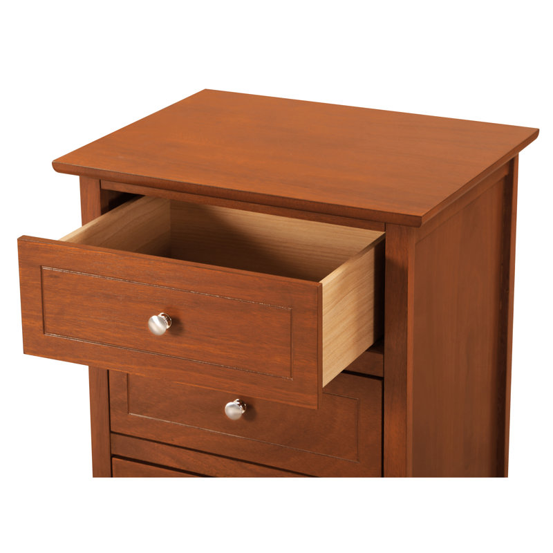 Versatile Transitional Nightstand, Oak