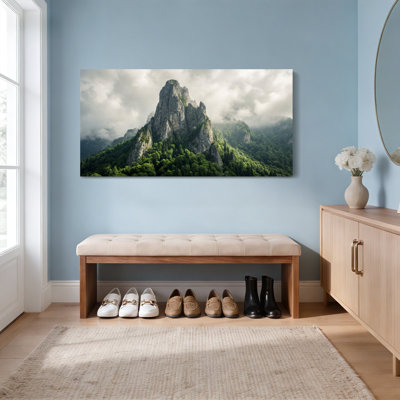 Paysage de montagne, impression sur toile tendue sur toile, ensemble de 1