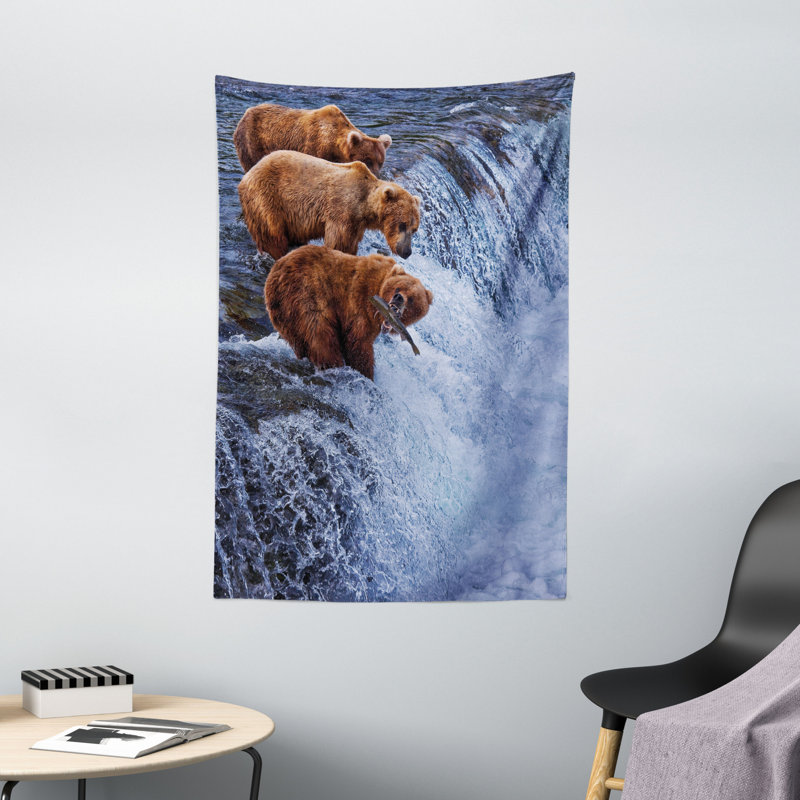 Tapisserie en polyester cascade, H 60 po x l 40 po