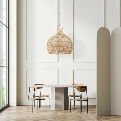 Luminaire suspendu en rotin Serena