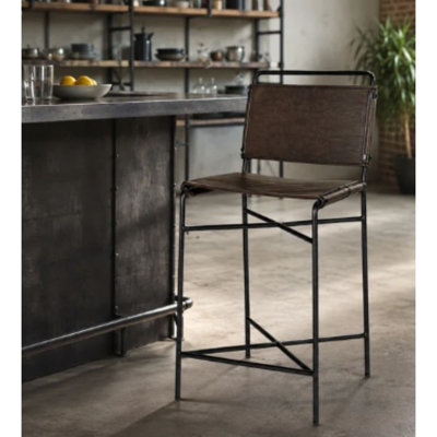 Estonia Pu Leather Stool