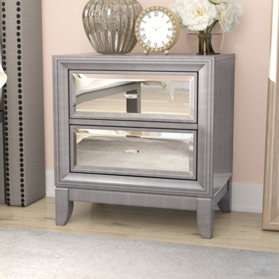 Halleck 58.42 cm W Bedside Table