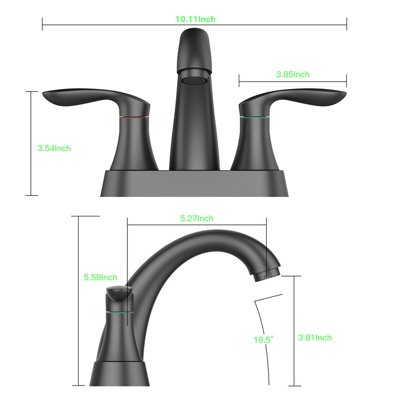 Bathroom Faucet, Matte Black