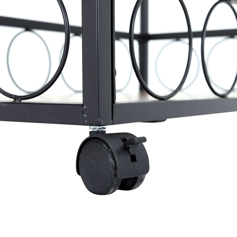 Anissah Metal Bar Cart