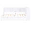 Lit de jour simple avec lit gigogne et rangement - Fentes en bois massif blanc-95154639