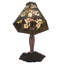 Lampe de table 18,5" oriental pivoine