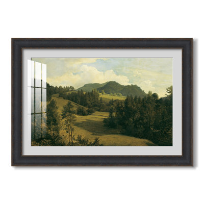 Paysage près de Miesenbach, vers 1830 - Friedrich Gauermann - Estampe encadrée sur mesure