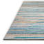 Tapis bleu / brun / gris abstrait tissé à la machine-155049759