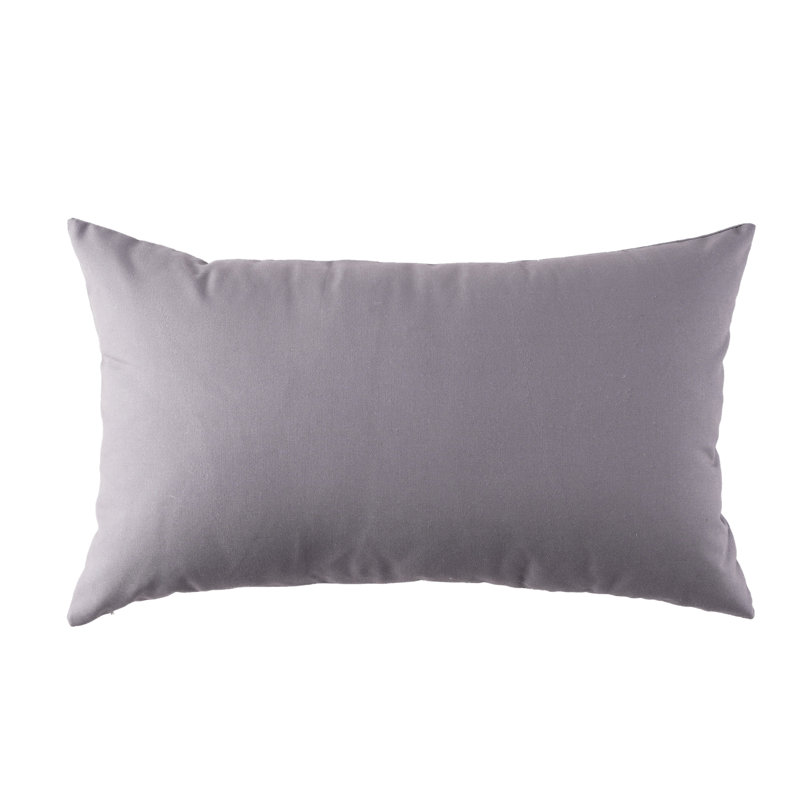  Outdoor Rectangular Pillow Cover & Insert, Gray