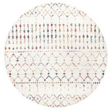 Tapis multicolore à motif marocain tissé à la machine Performance Amanti