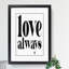 Love Always - Picture Frame Typography-62802718-62802721