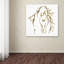 « gilded stallion on white », reproduction sur toile tendue-22563866