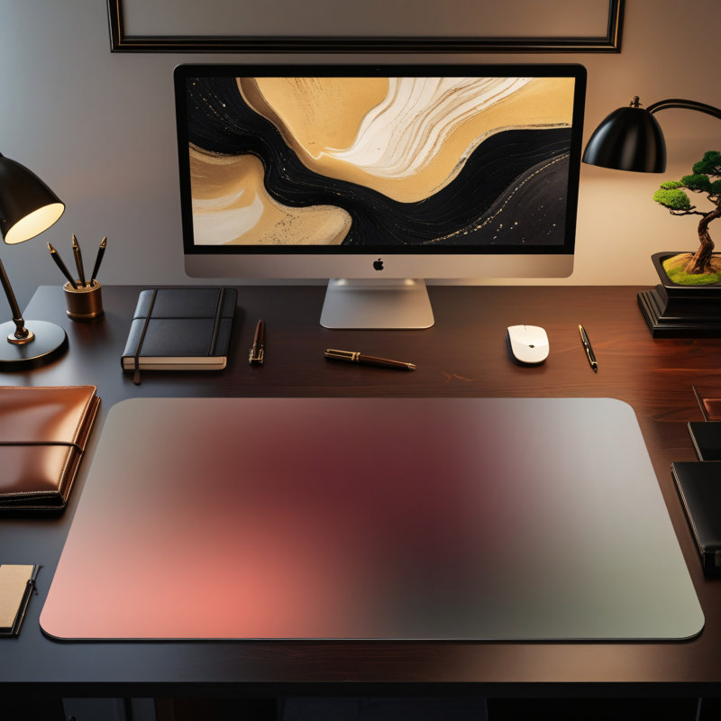 Polyester Desk Pad, 31.5x15.5