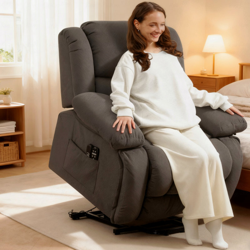 Avec fauteuil de massage pour adultes, gris