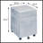 Silver 3-Drawer File Cabinet