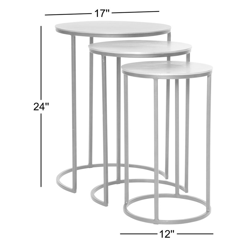 Ensemble de 3 tables gigognes Adelaide