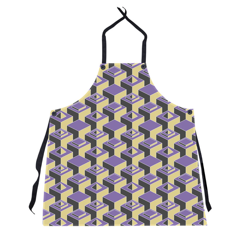Jordao Bib Apron, Purple/Yellow