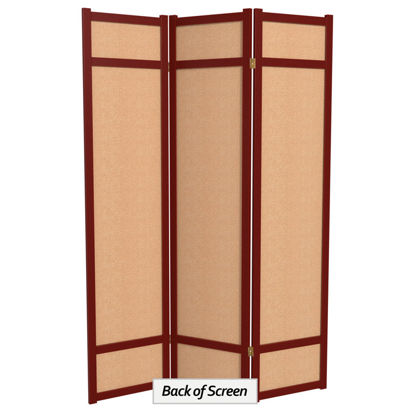 Paravent en jute 6 pi Clarke, 3, Palissandre