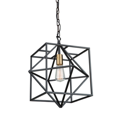 Luminaire suspendu géométrique 1 lumières simple Roxton