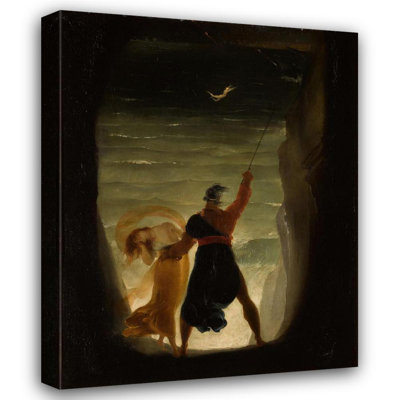 "Prospero and Ariel, from Shakespeare's The Tempest" by  Joseph Severn - Gallery Wrap Canvas Wall Art