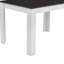 Walnut White 5-Piece Expandable Dining Table Set with 4 Upholstered Chairs, 120-150cm Extendable Table for 4-6 People, Modern Space-Saving Dining Set-134824078