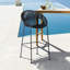 Tabouret de bar ou de comptoir d'extérieur en acier avec corde Champlost-1971038068-1971038069