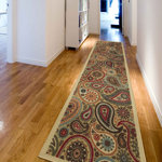 Non-Slip Paisley Area Rug For Living Room, Hallway Runner, Entryway Rug