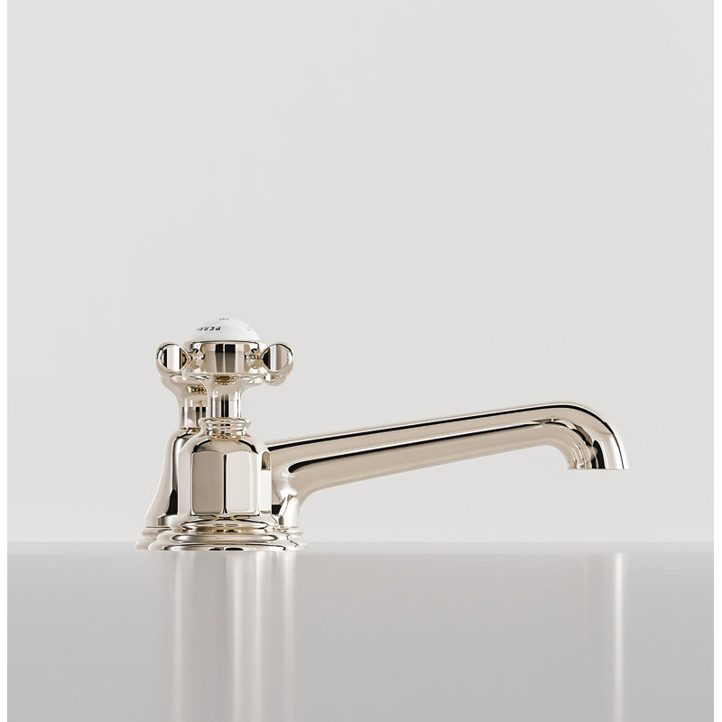 Edwardian™ Widespread Bathroom Faucet with Drain Assembly, Polished Nickel