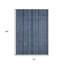 Tapis extérieur lavable rayé bleu gris et bleu ciel 10 pi x 14 pi