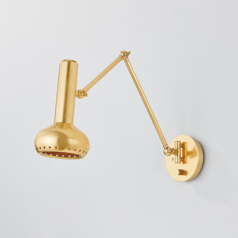 Roald 1 - Light Swing Arm, Aged Brass