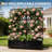 Galvanized Steel Raised Garden Bed, With Trellis & Privacy Screen-1713288605