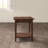 Eftim Solid Mahogany End Table