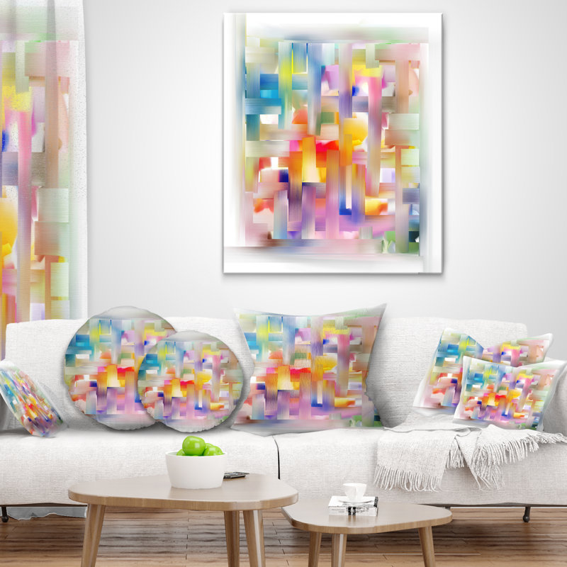 Motif coloré sans soudure - coussin imprimé abstrait