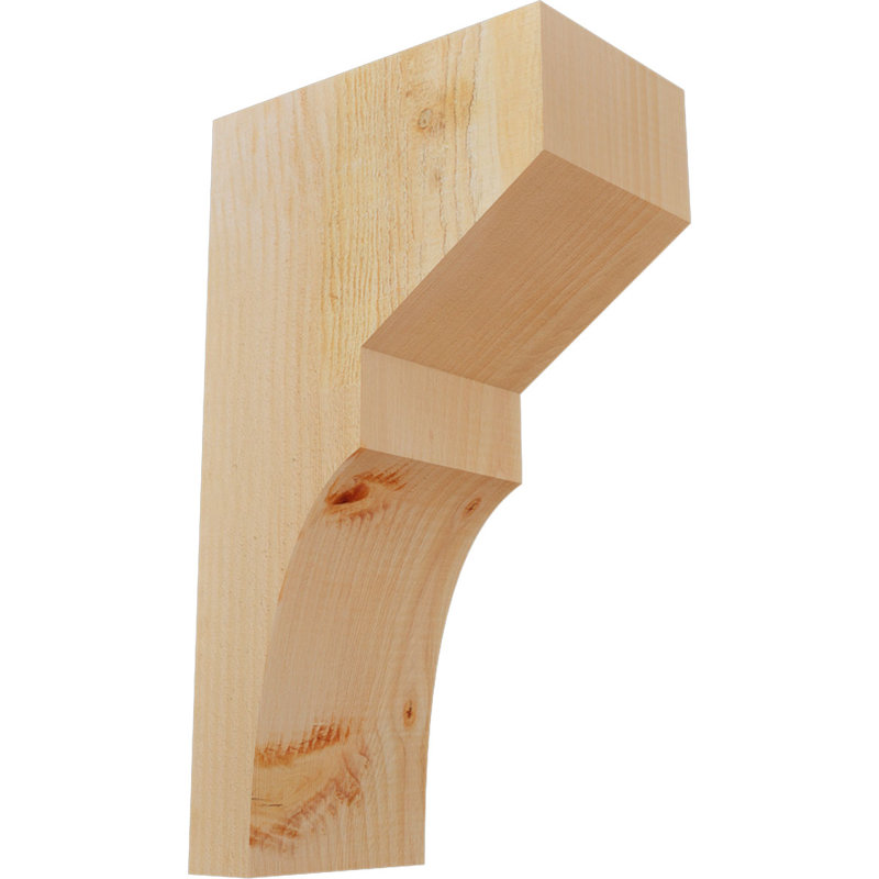 Monterey Corbel, 18" H x 6" W x 10" D, Douglas Fir, Rough Sawn