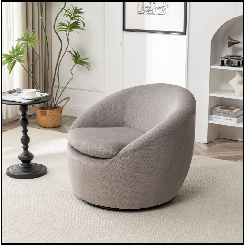 Fauteuil demi-tonneau Winnie, Gris