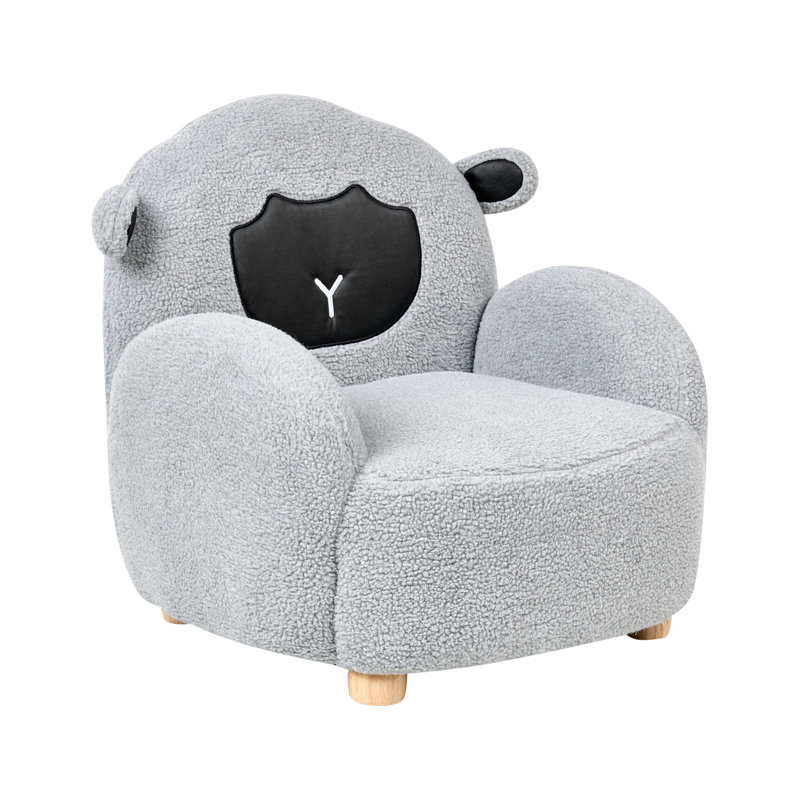Kids Boucle Armchair Sheep ULA, Brown/Grey