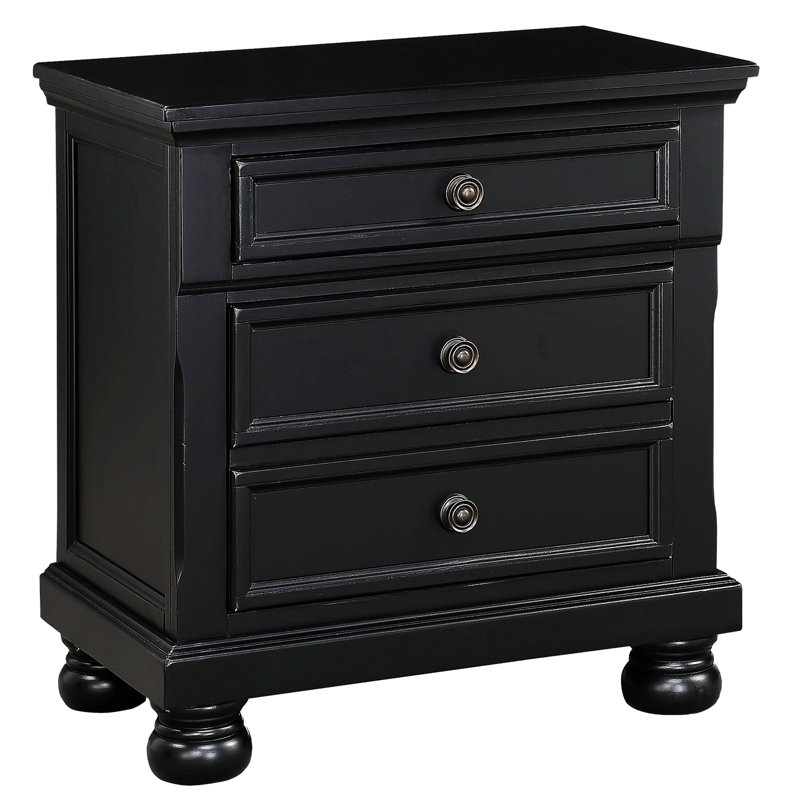 Table de chevet Sorah, Noir