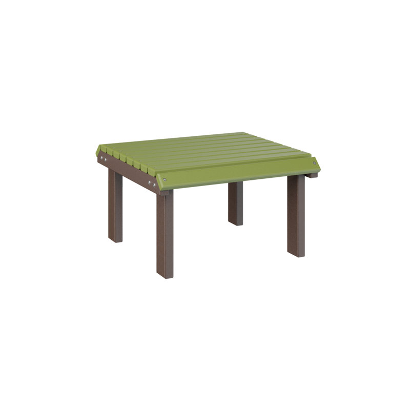 Repose-pieds fixe Berlin Gardens, Kiwi Green Top/Chocolate Brown Base