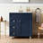 30" Modern Blue Freestanding Single Bathroom Vanity With Integrated Ceramic Top