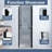 24 .In W X 72 .In H  Half  Frame,Pivot Shower Door  With 1/4 Inch Thick Clear Tempered Glass  In Matte Black  |Aluminum Frame | Stainless Steel Handle