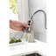 Robinet de cuisine en nickel brossé avec fonction rétractable et corps en acier inoxydable-1126335410