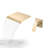Brushed Gold Wall Mount Waterfall Bathroom Faucet-118760820