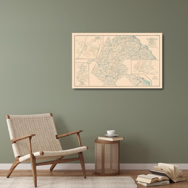 Art sur toile tendue avec galerie Williston Forge Bien, campagne Gettysburg, Bataille de McDowell, Bien, 1894 CWUS0046