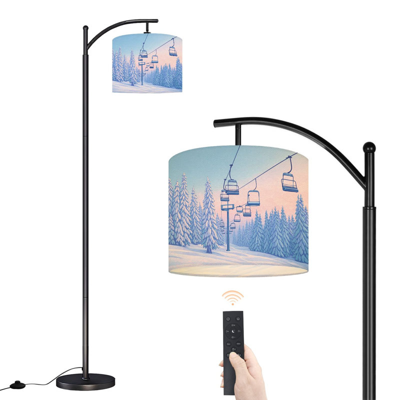 Lampe sur pied avec abat-jour réglable Arc